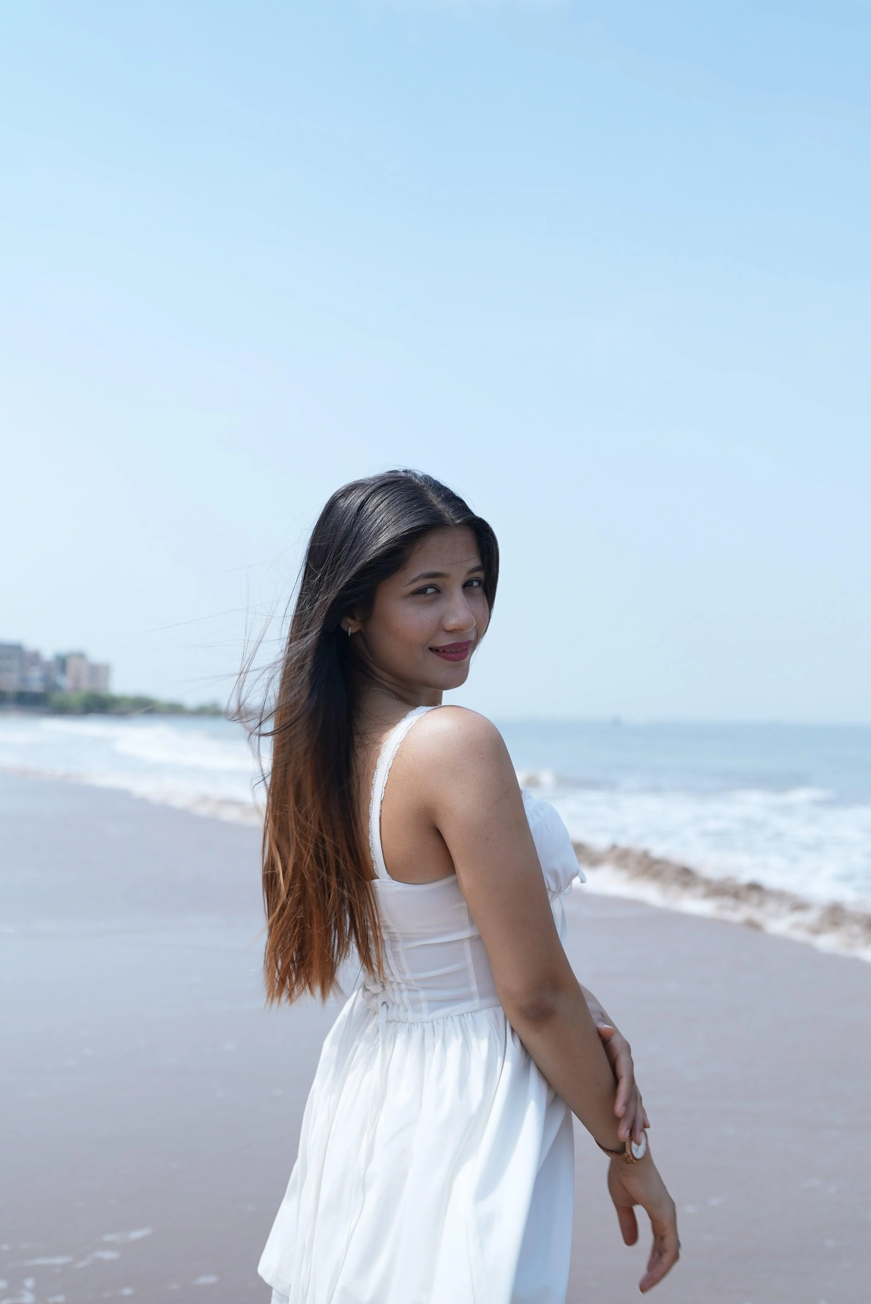 Cassey Luxe Summer Dress in White - Image 7
