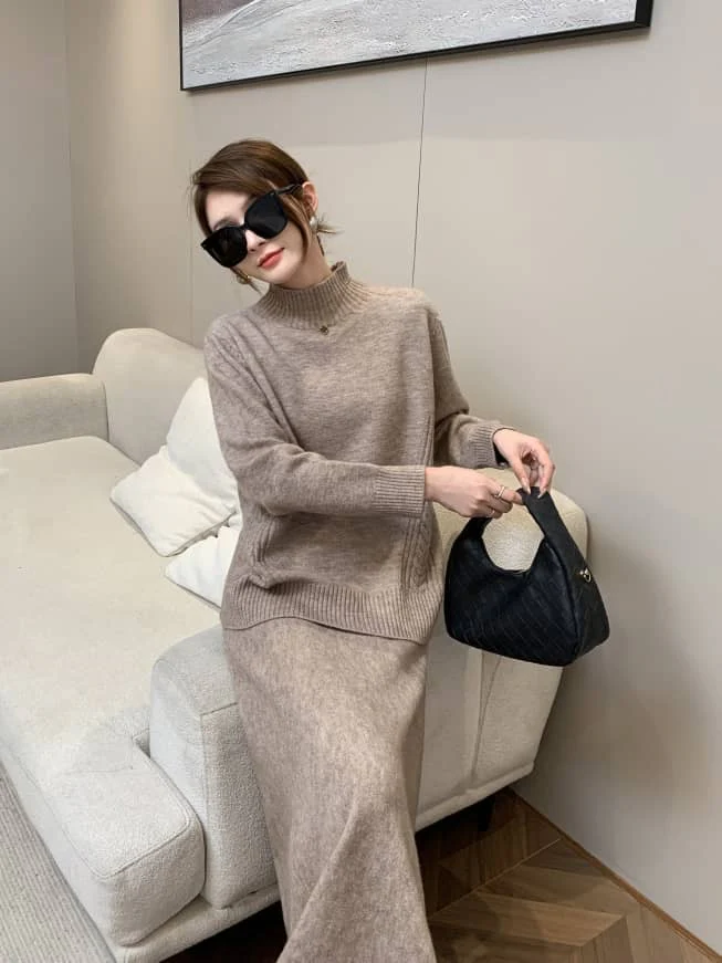 Cassidy Winter Coord Set - Set of Sweater and Skirt - Image 2