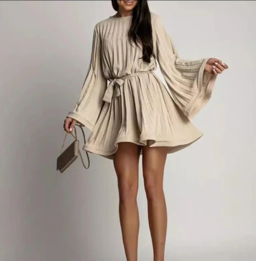 Cathy Pleated Summer Dress - Image 3