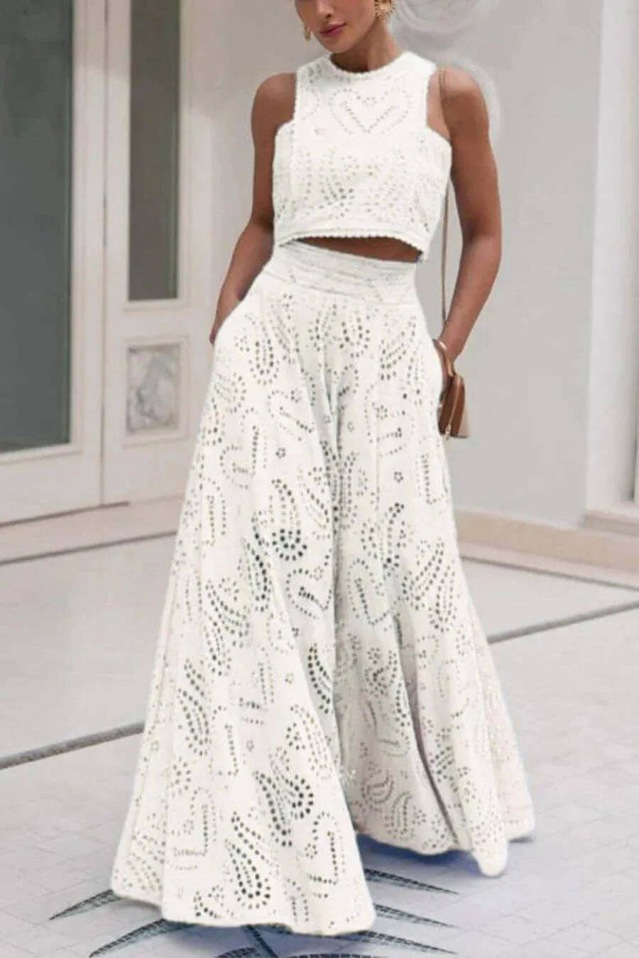 Celine Eyelet Summer Coord Set - Image 6