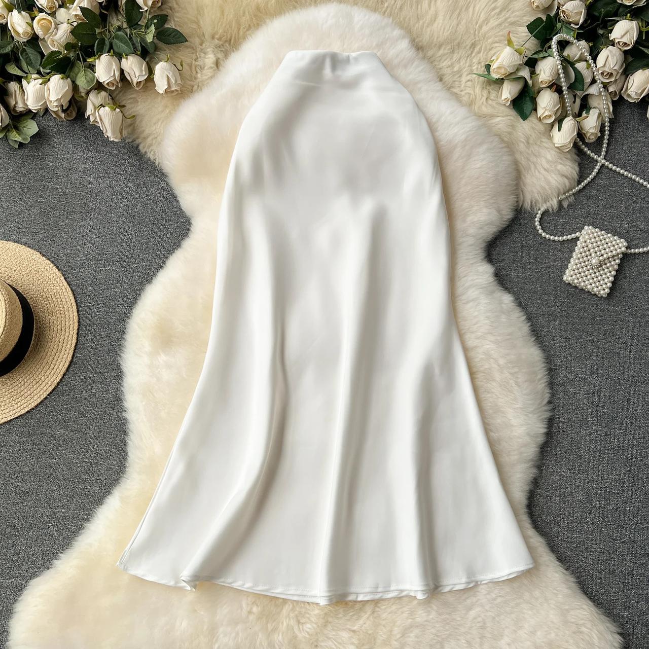 Cest Elegant Satin Skirt - Image 2
