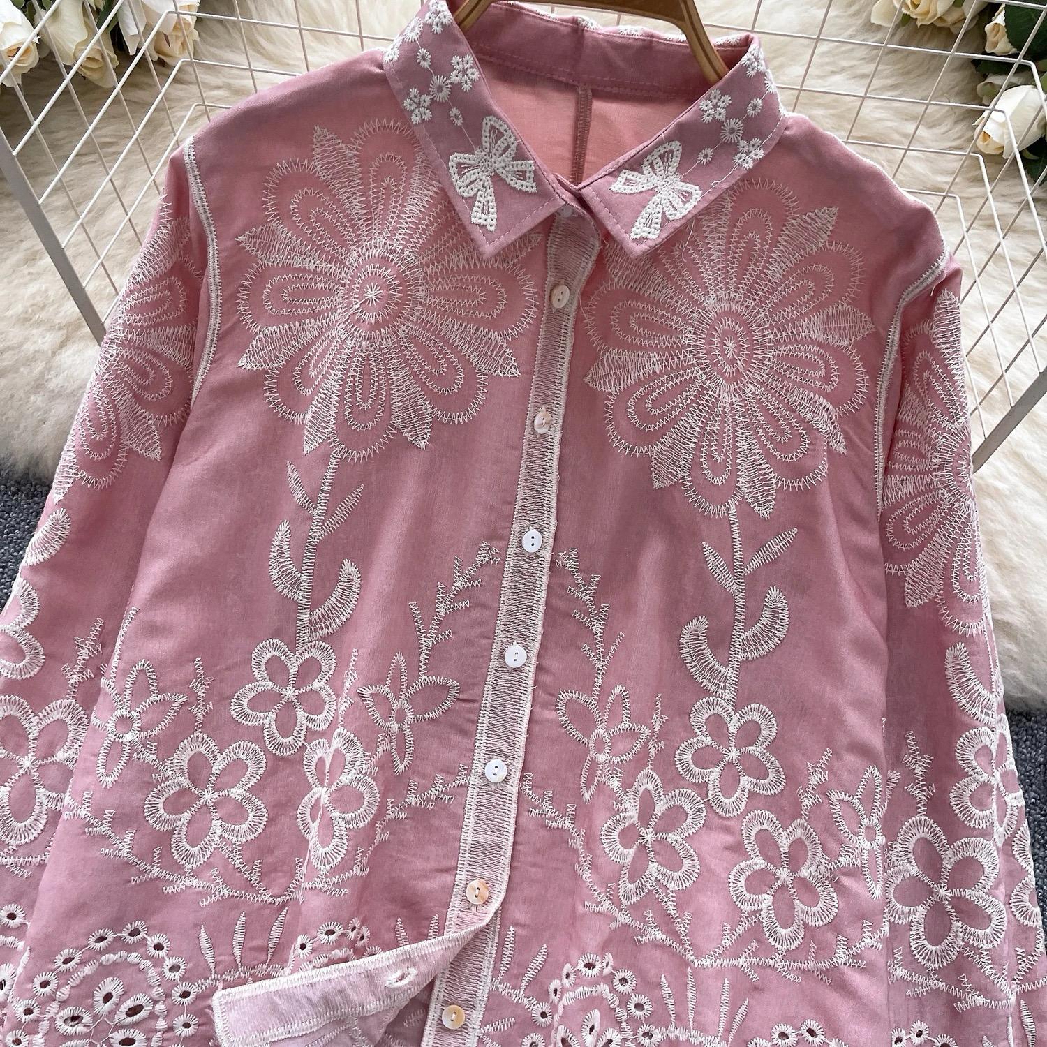 Cevia Premium Embroidered Cotton Shirt - Image 3