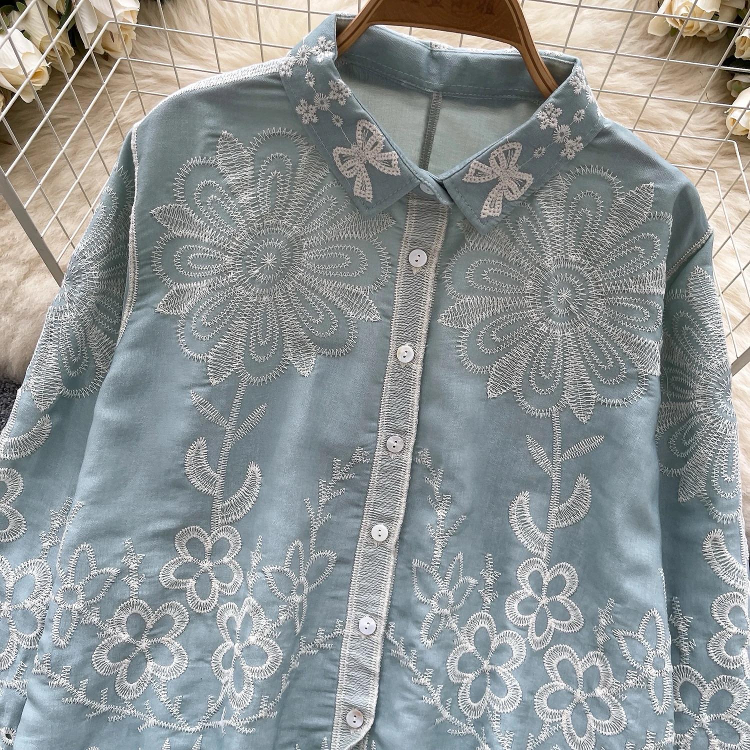 Cevia Premium Embroidered Cotton Shirt - Image 4