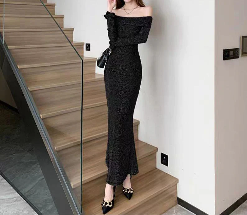 Chicca Off Shoulder Bodycon Evening Dress - Image 5