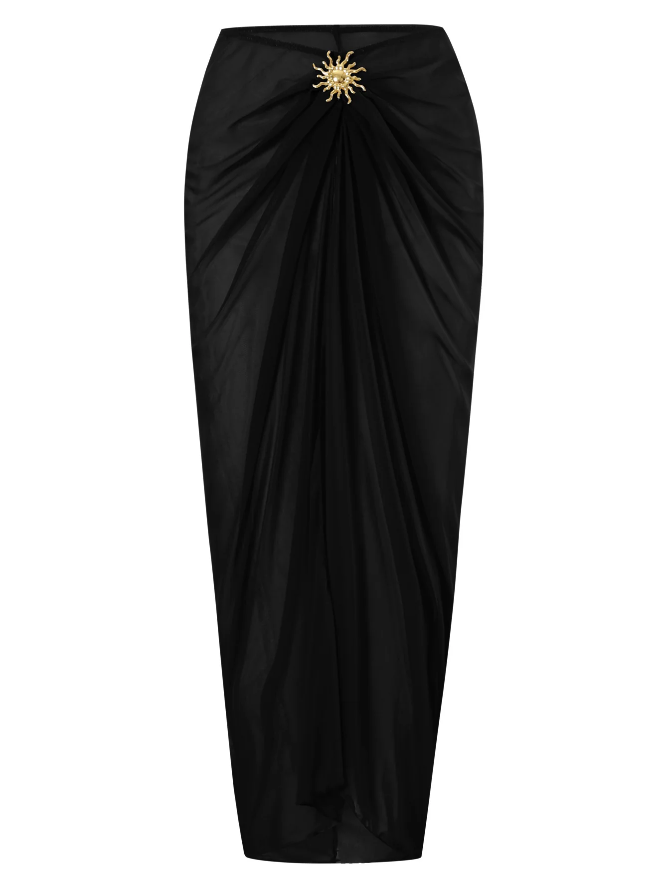 Coral Swimsuit With Skirt - Image 5