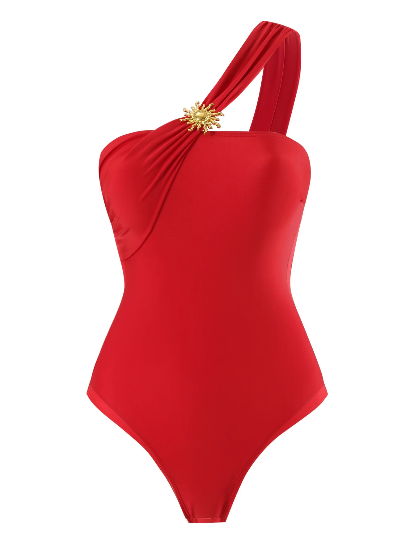 Coral Swimsuit With Skirt - Image 7