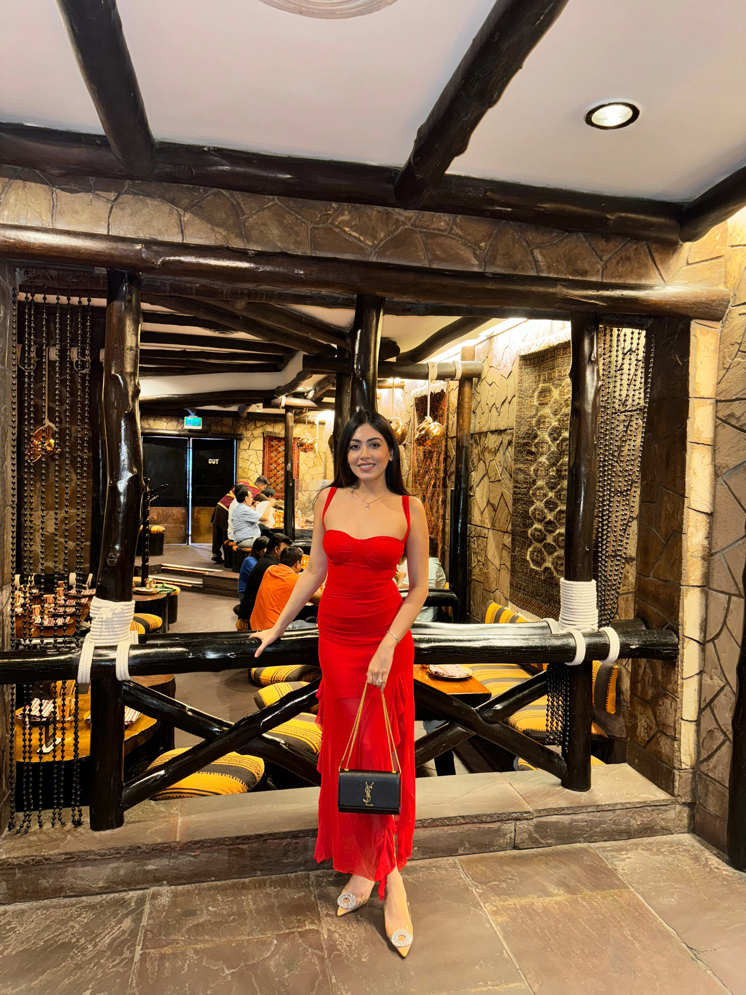 Cougar Ruffled Bodycon Maxi Dress - Image 6
