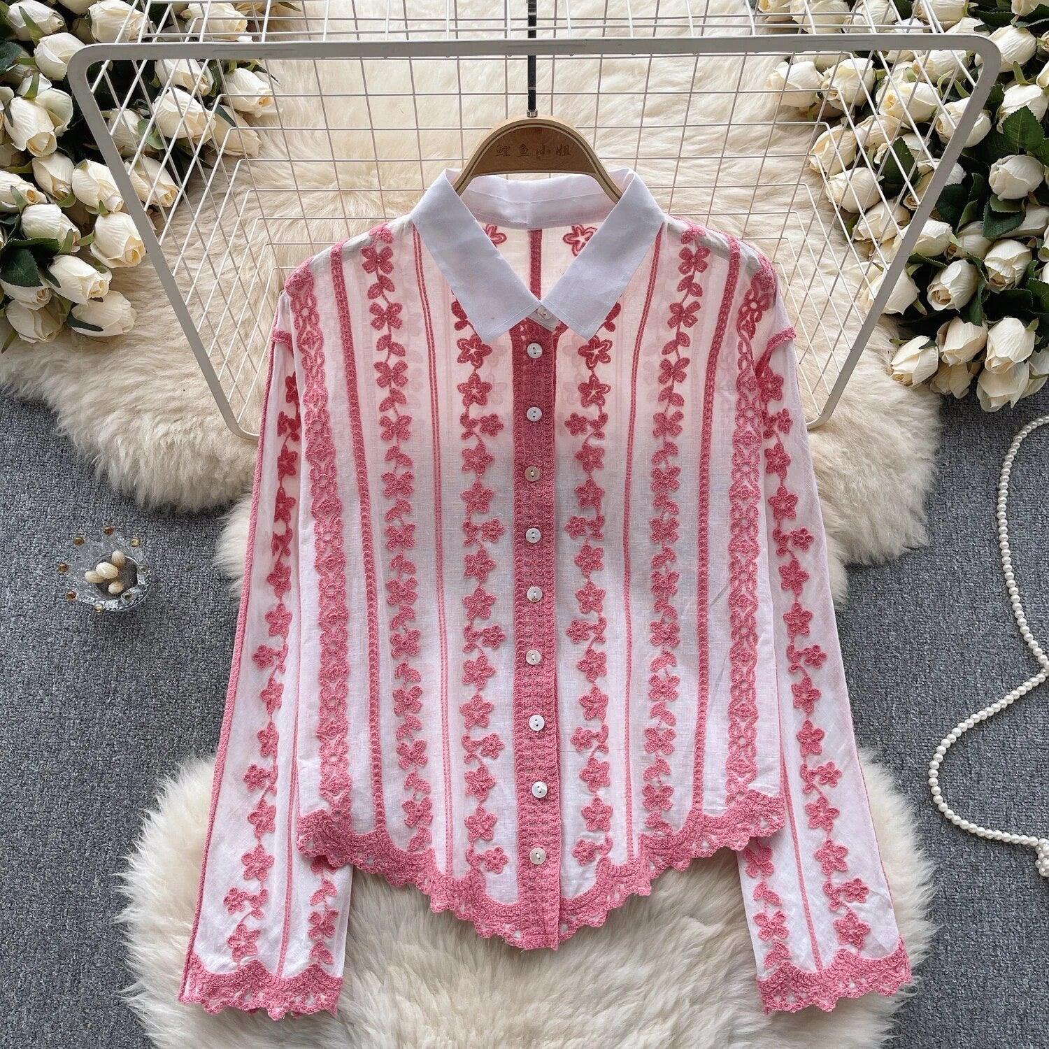 Coya Embroidered Cotton Shirt - Image 3