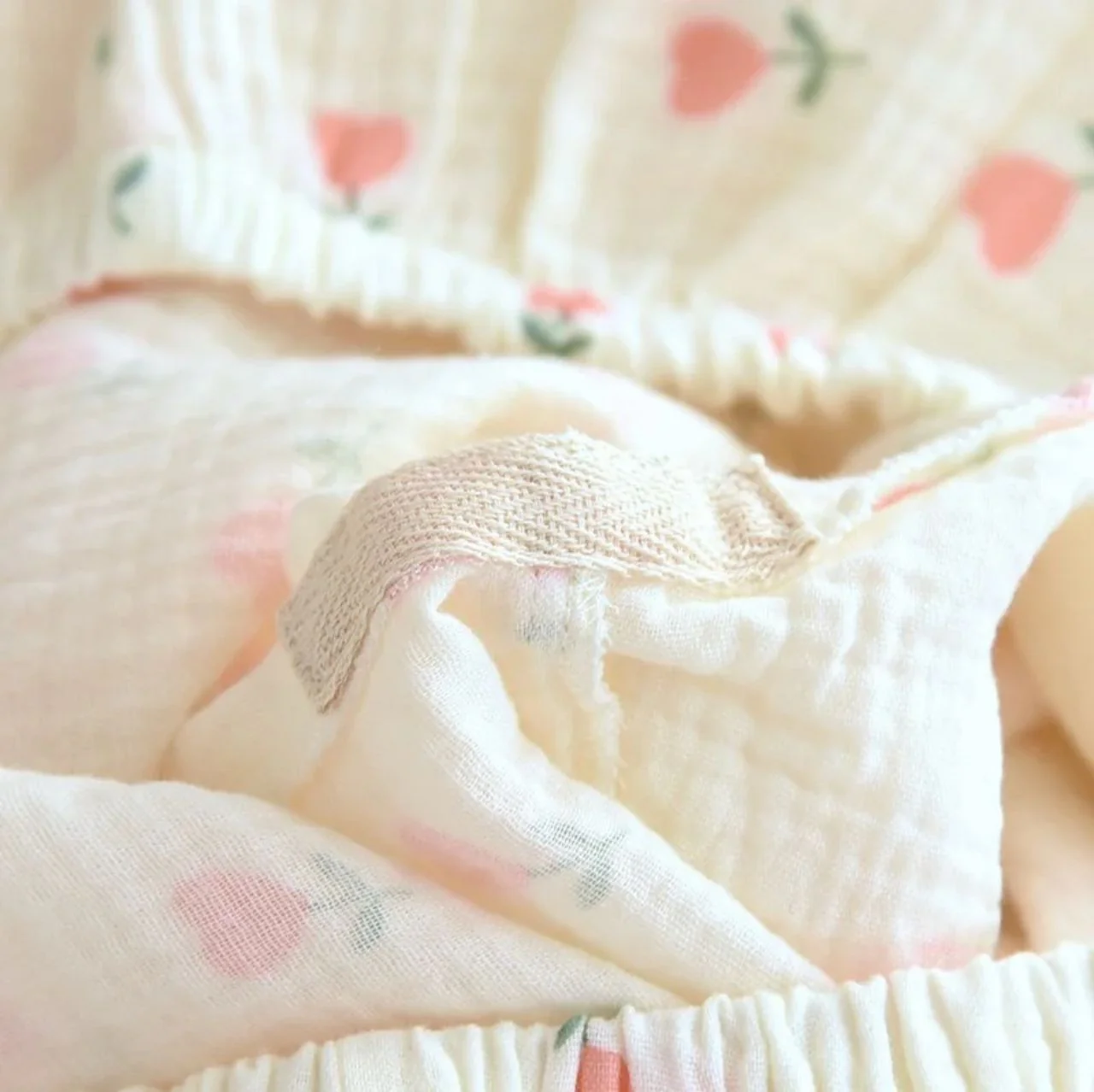 Cresta Cotton Nightsuit In Off-White - Image 5