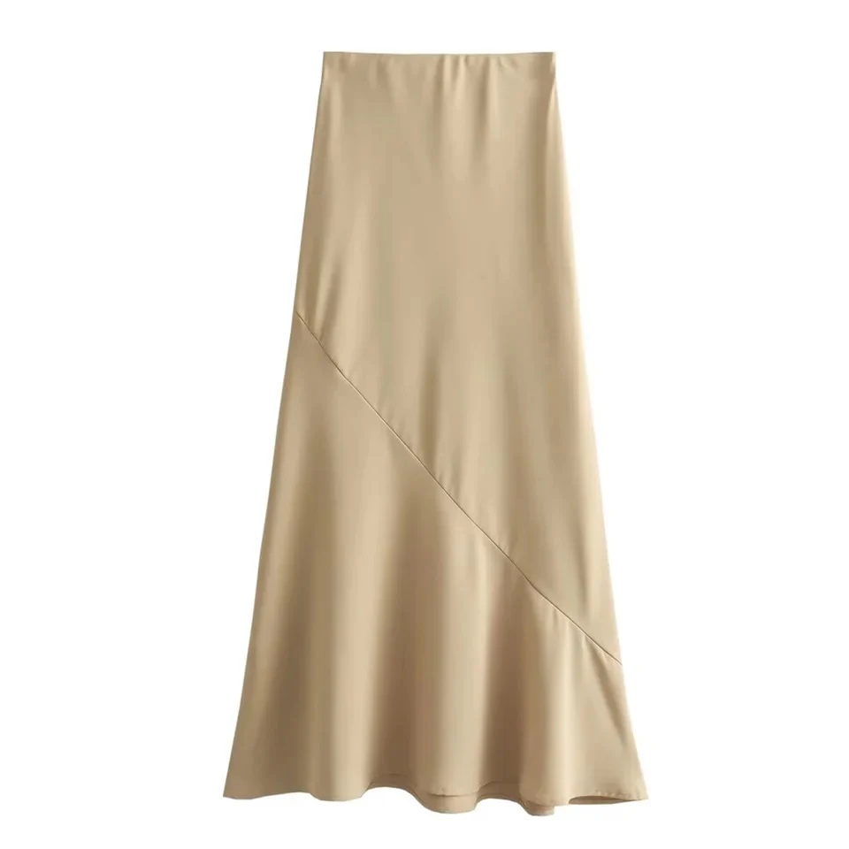 Cynthia Statement Vest Suit with Skirt In Beige - Image 5
