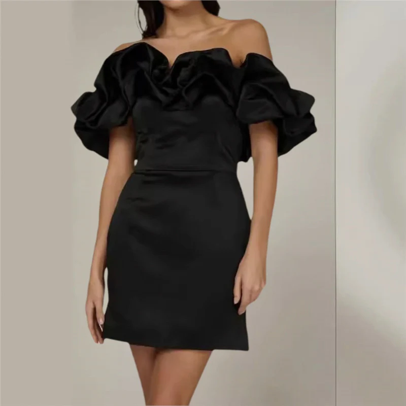 Cyrene Ruffle Off Shoulder Dress - Image 5