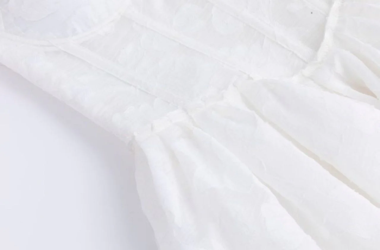 Cyrilla Corset Summer Dress In White - Image 3