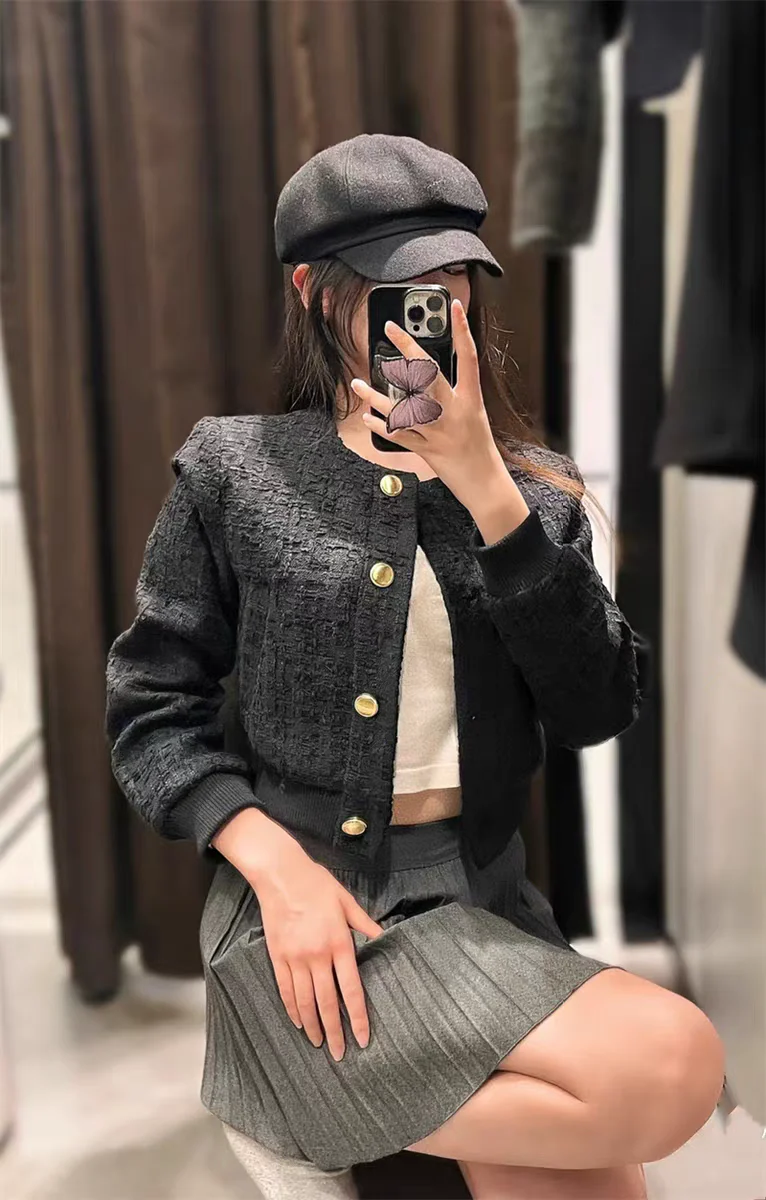 Darcel Woolen Tweed Jacket - Image 5