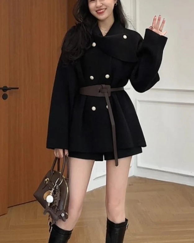 Darcie Winter Coat With Belt - Image 6