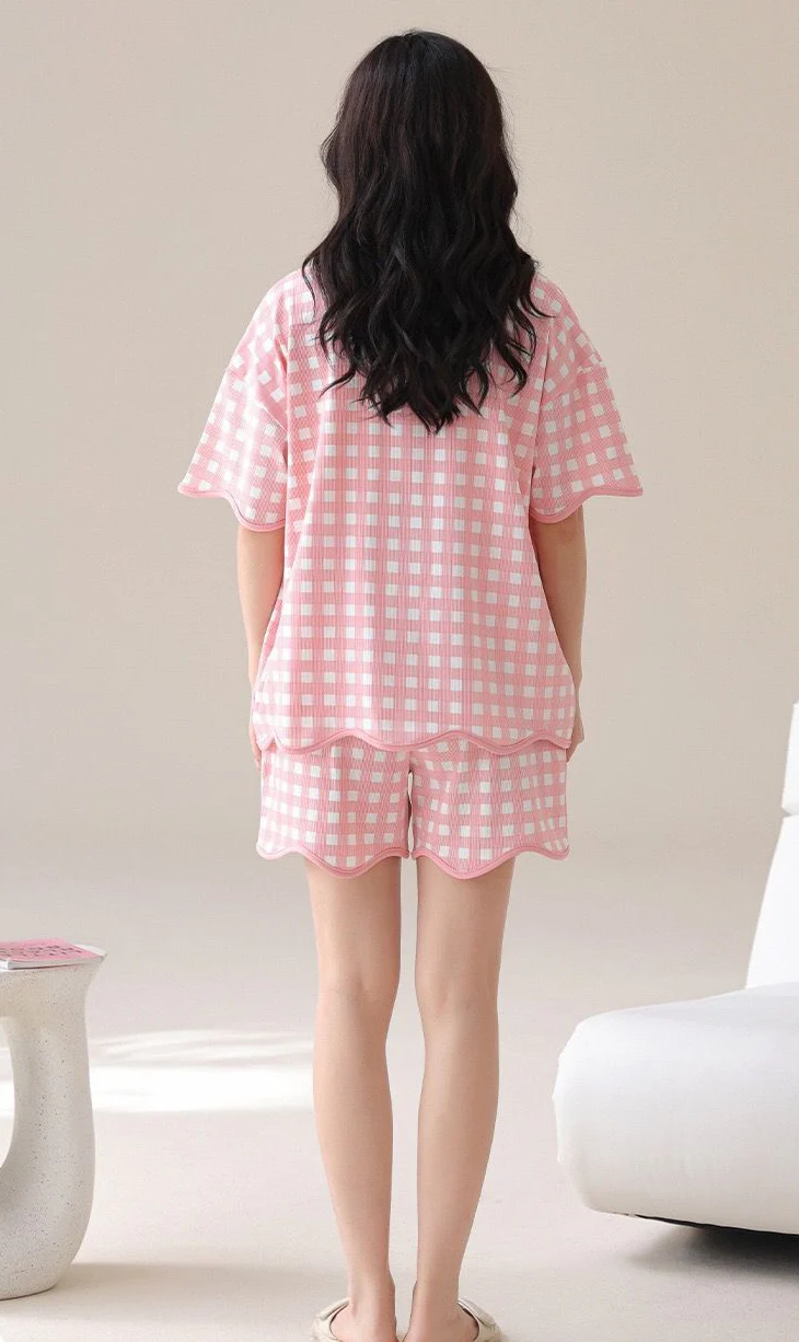 Dawn Two Pc Nightsuit In Peach - Image 2