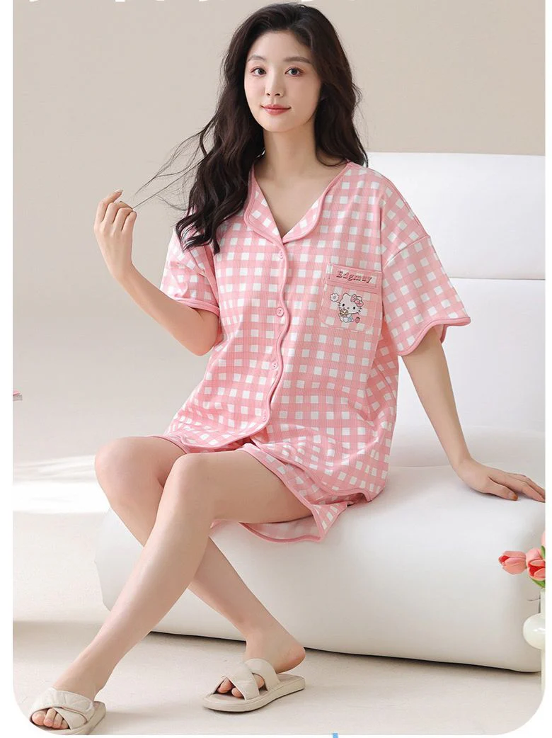 Dawn Two Pc Nightsuit In Peach - Image 4