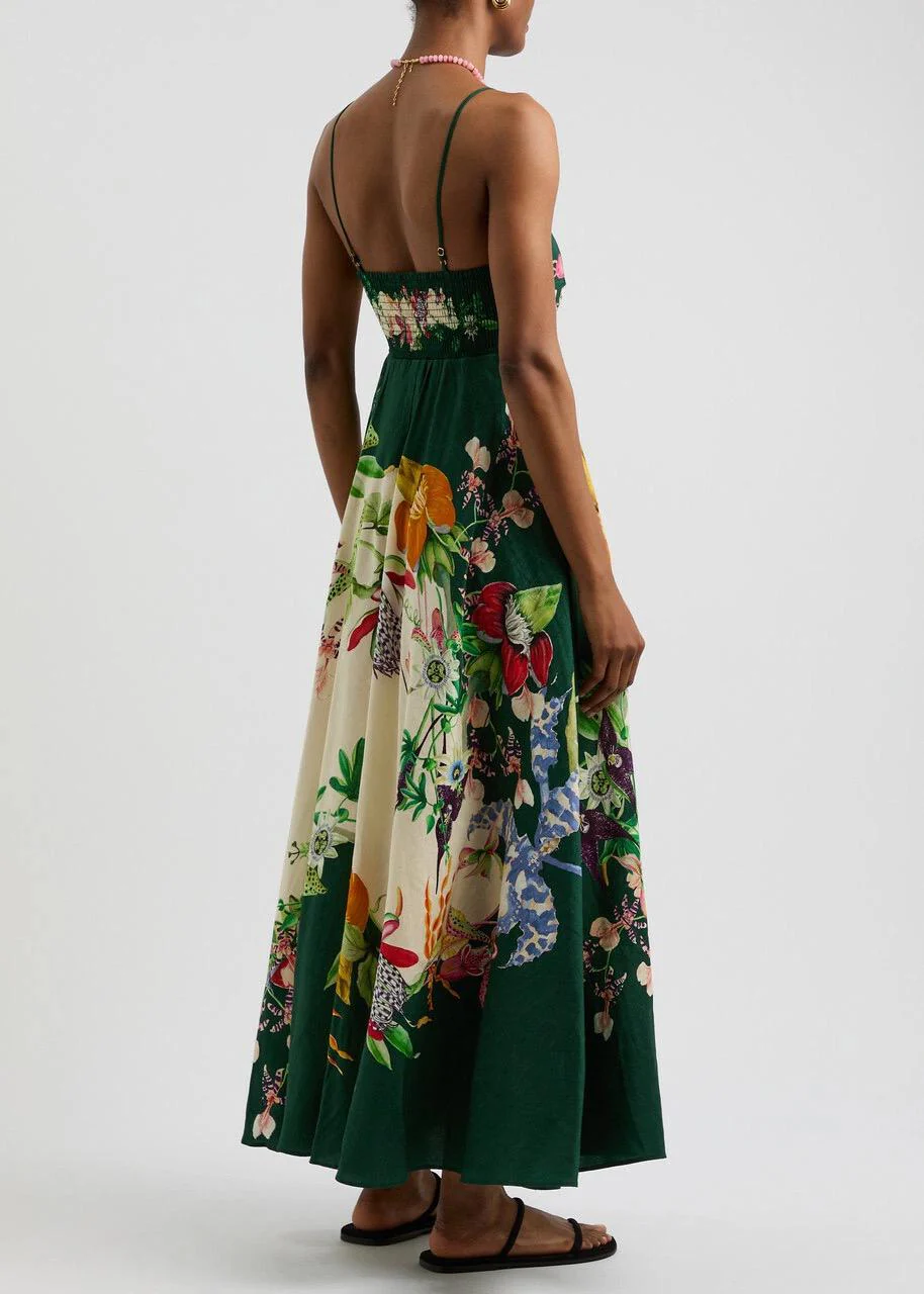 Debby Printed Summer Dress In Multicolor - Image 2