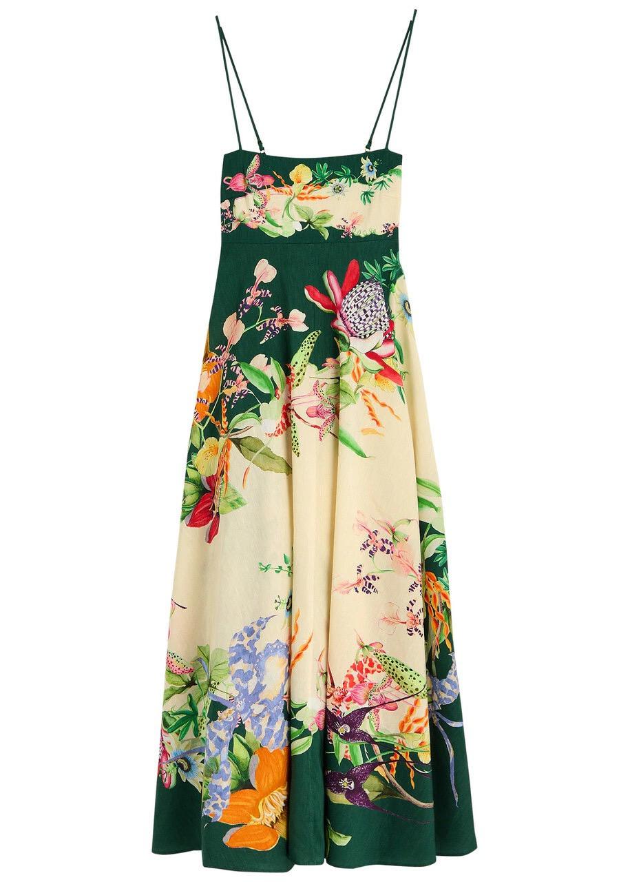 Debby Printed Summer Dress In Multicolor - Image 3