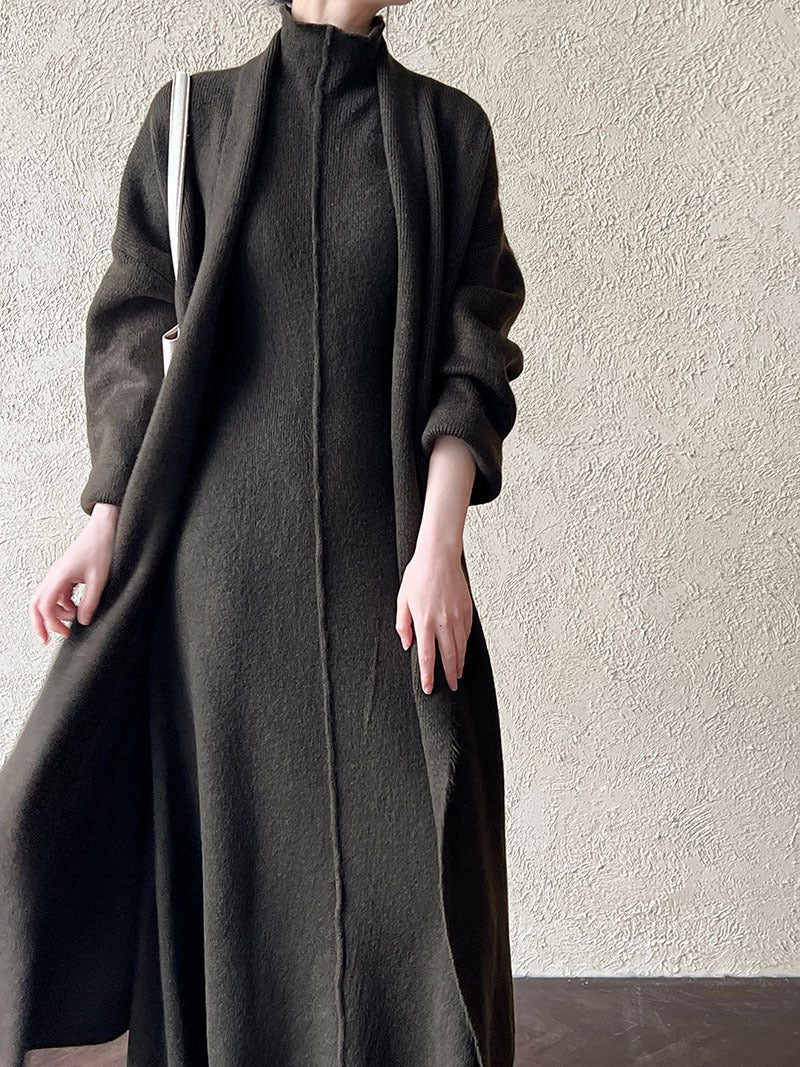 Delmi Winter Dress With Cape - Image 6