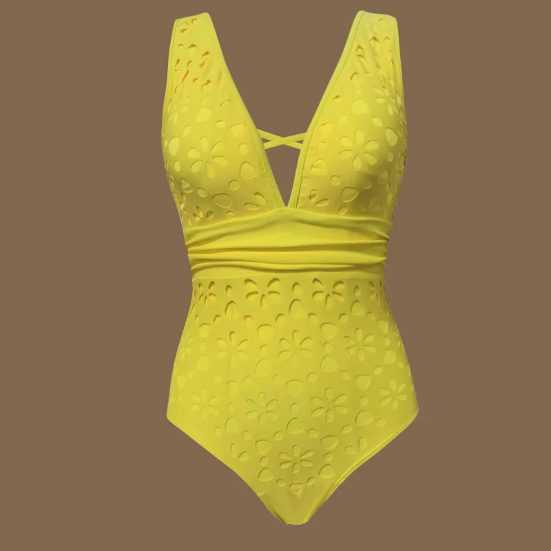 Delphina Cutout Swimsuit With Skirt - Image 5