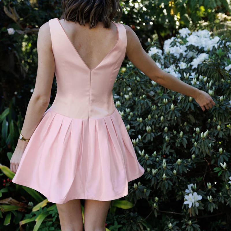 Denica Summer Mini Dress In Pink - Image 9