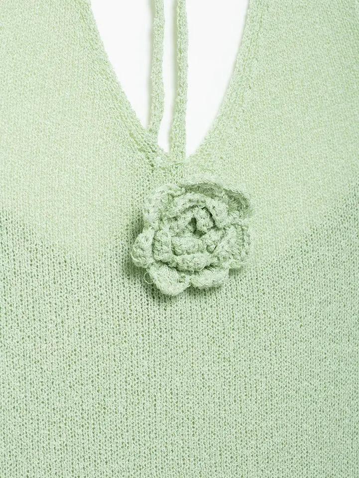 Dera Rosette Resortwear Holiday Dress In Mint - Image 5