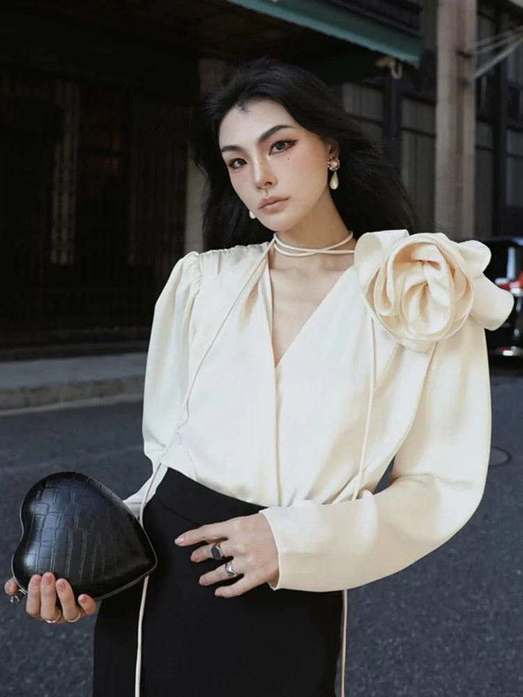 Derek Premium Rosette Blouse - Image 5