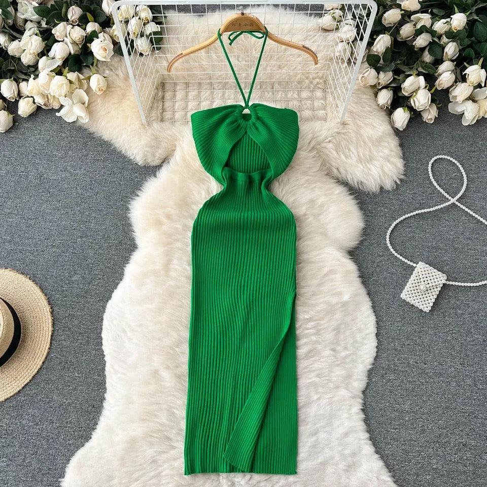 Diabella Halterneck Bodycon Dress - Image 3