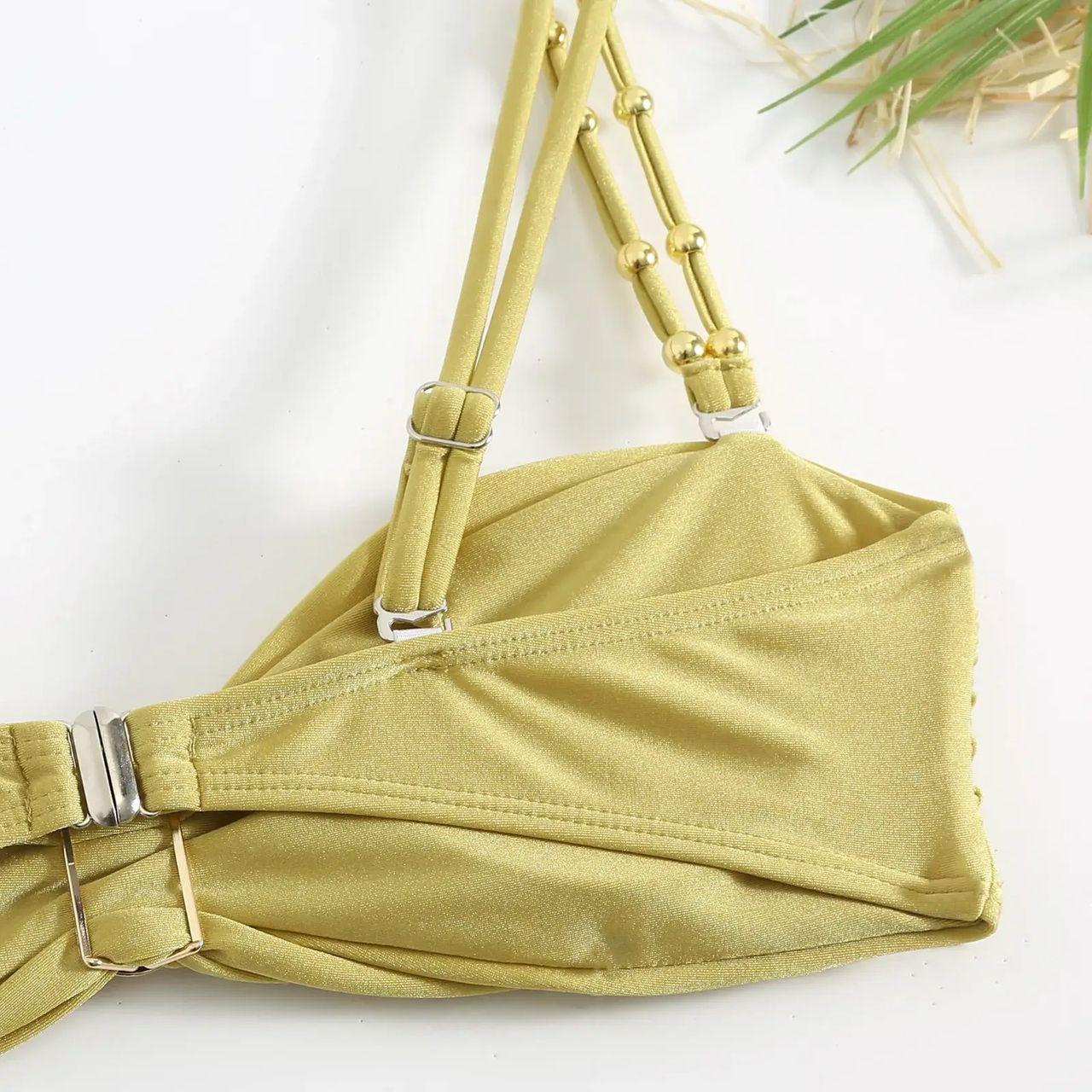 Dorel Luxe Swimsuit With Sarong Skirt In Gold - Image 7