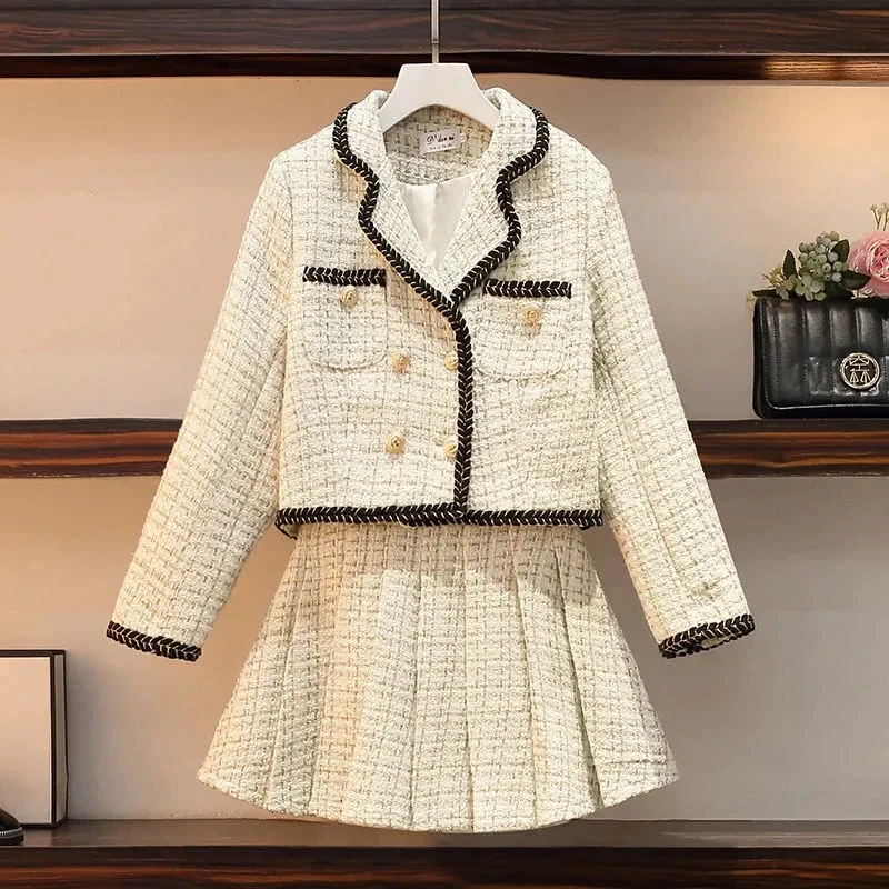 Dorotha Luxe Tweed 2 Pc Set - Set of Jacket and Skirt - Image 2