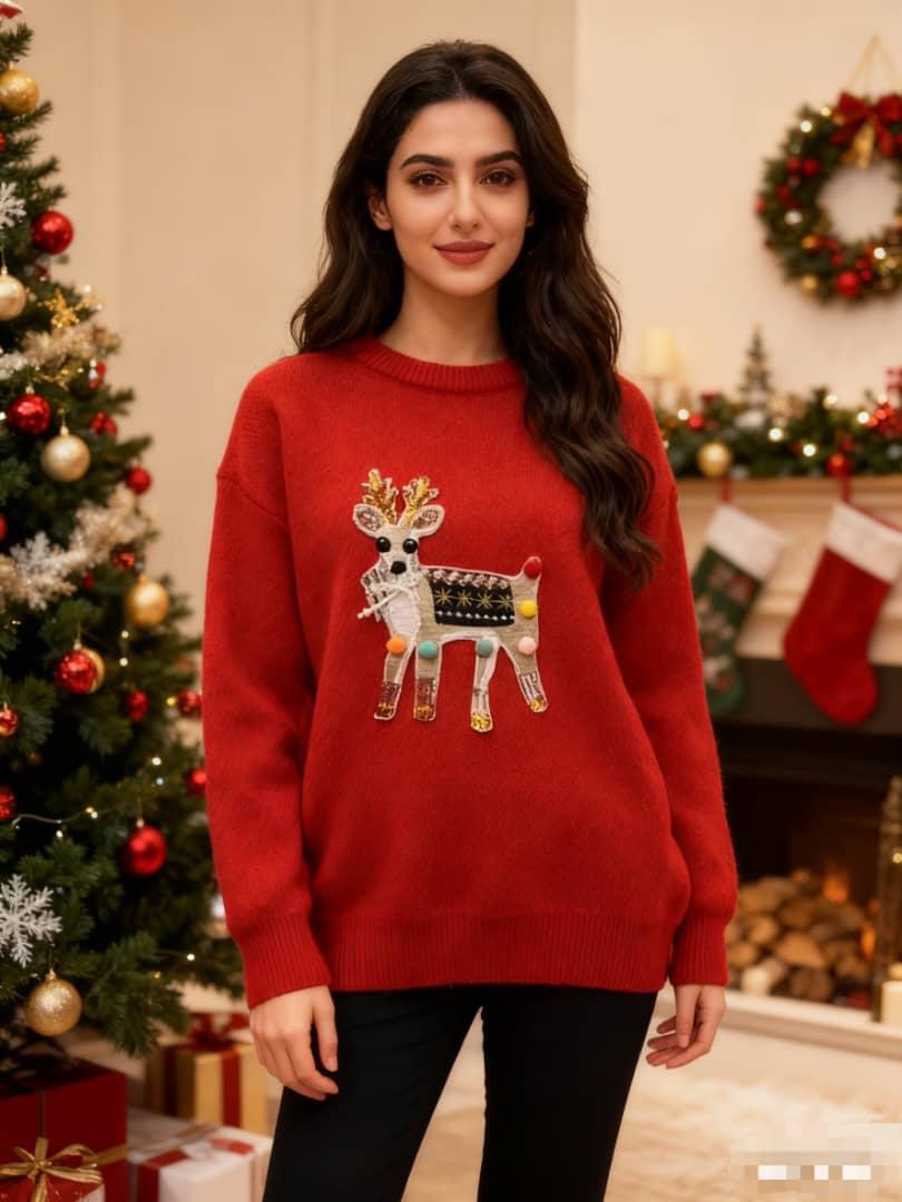 Elfie Reindeer Christmasy Sweater