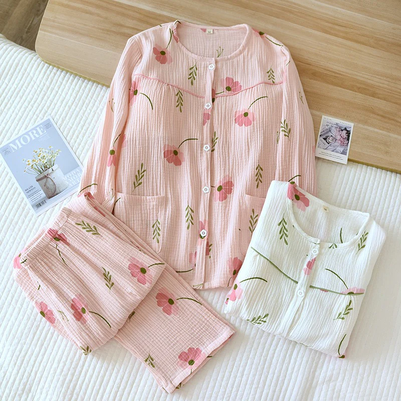 Elinora Cotton Padded Nightsuit In Pink - Image 6