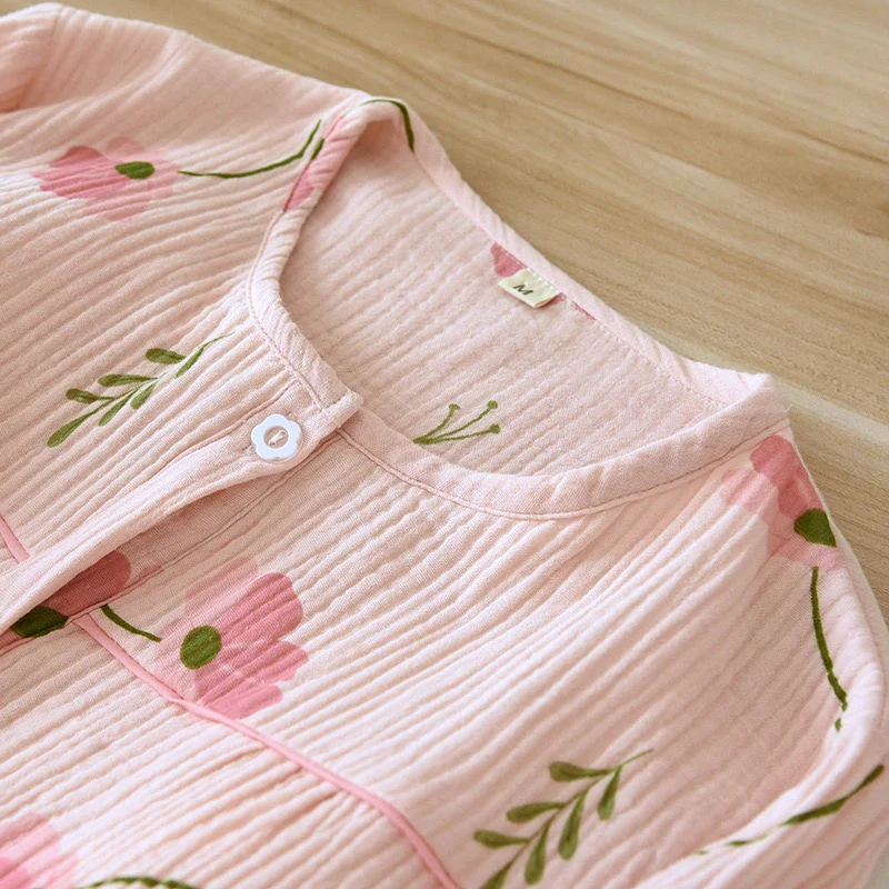Elinora Cotton Padded Nightsuit In Pink - Image 8
