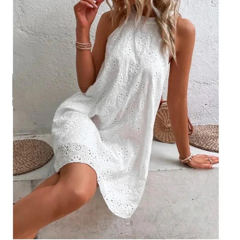 Elode Cotton Eyelet Summer Dress - Image 4