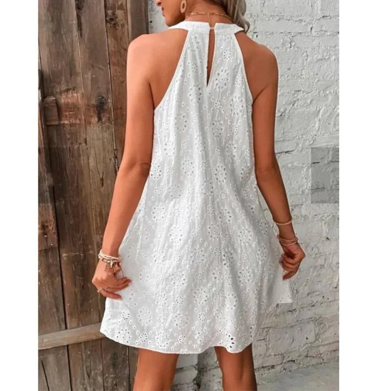 Elode Cotton Eyelet Summer Dress - Image 5