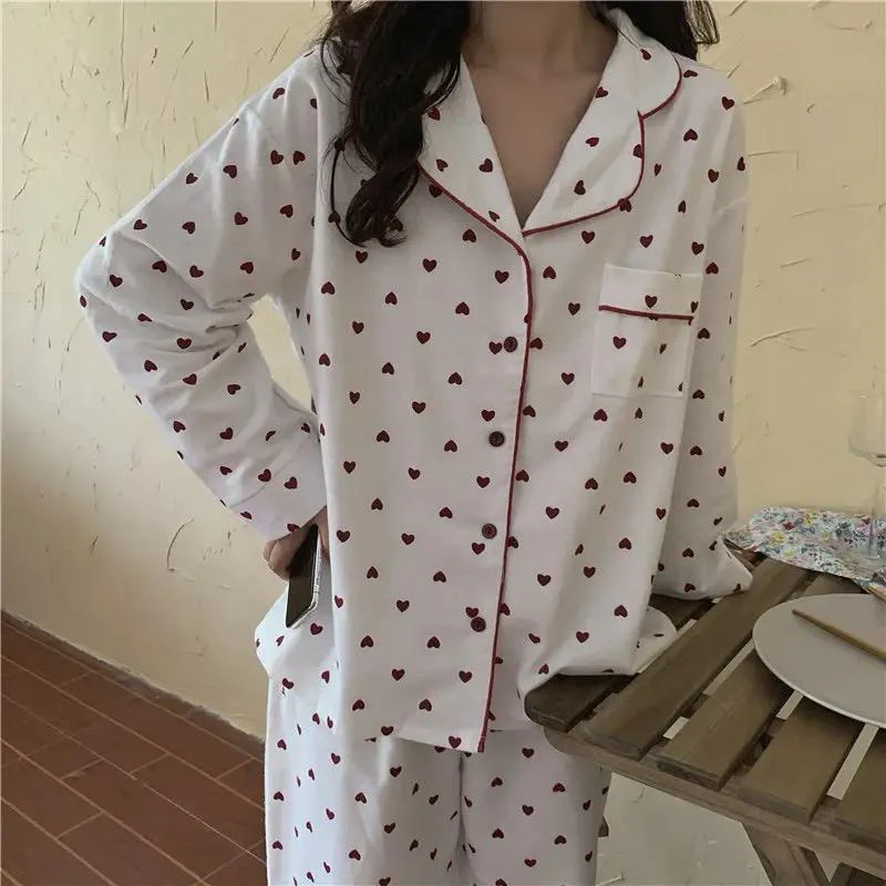 Emani Heart Print Nightsuit - Image 3