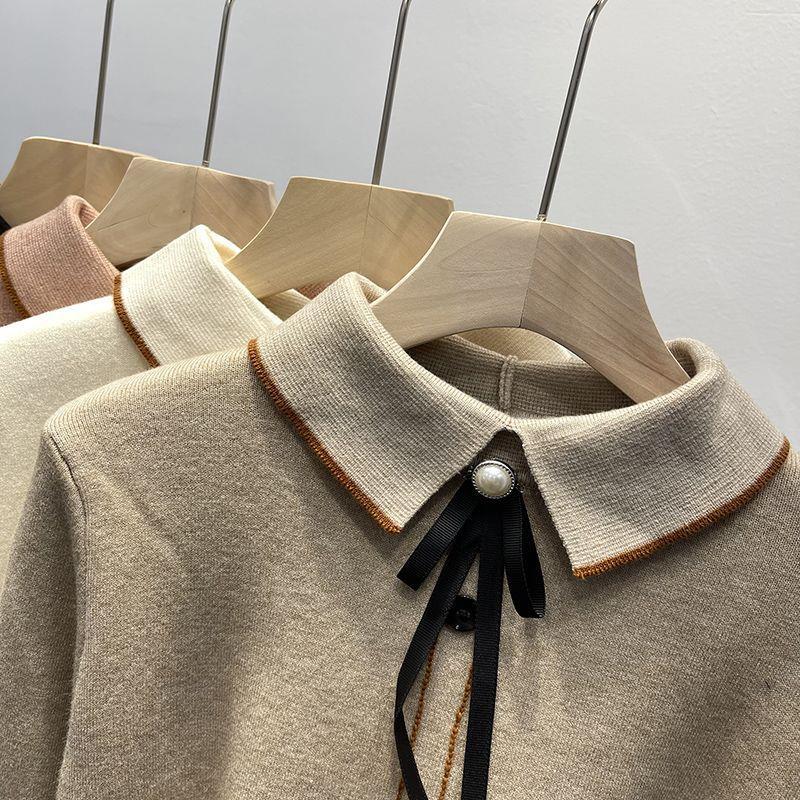Emeka Fleece Lined Bow Sweater - Image 10