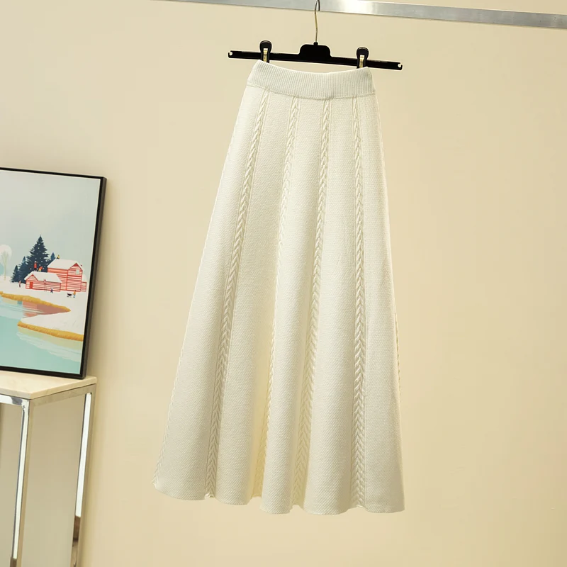 Emma Statement Woolen Midi Skirt - Image 2
