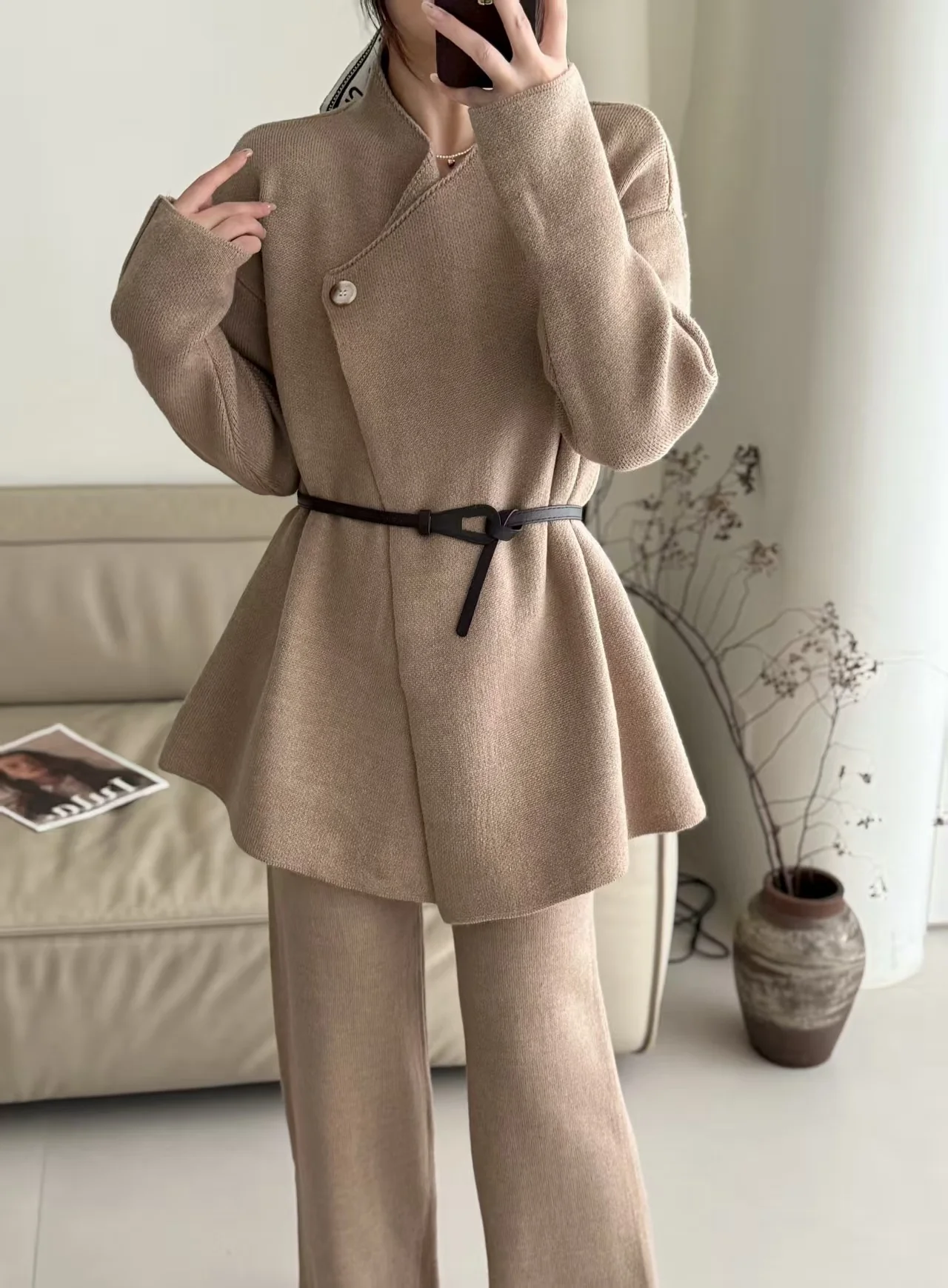 Emy Premium Coord Set With Belt