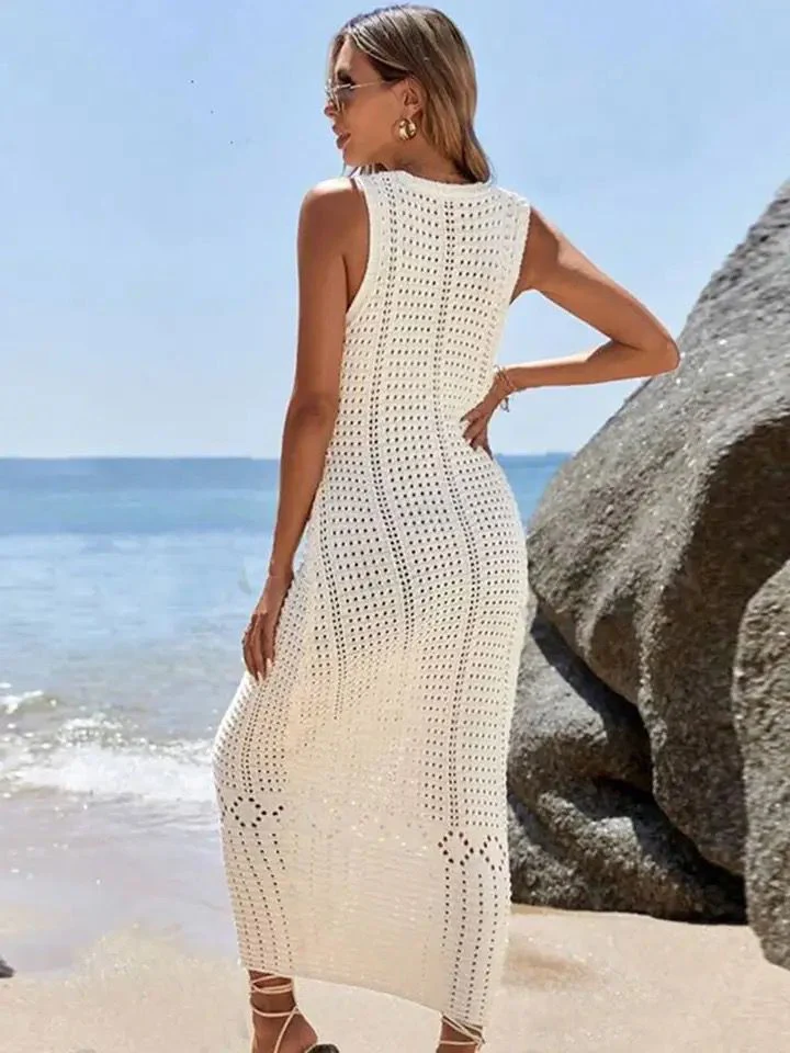 Enora Soft Crochet Dress - Image 6