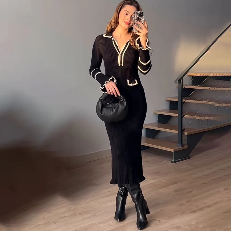 Erin Luxe Soft Knit Dress - Image 2