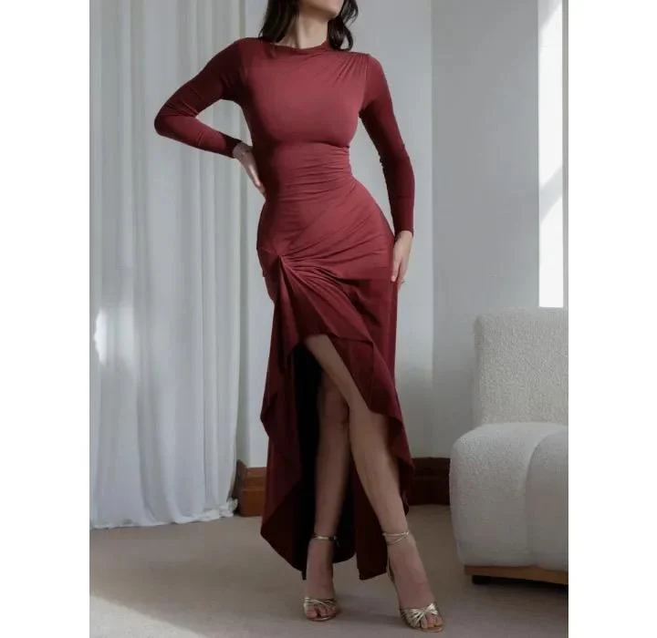 Evana Statement Slit Maxi Dress - Image 4