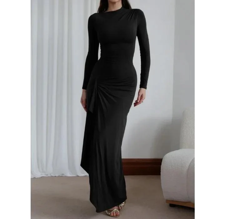 Evana Statement Slit Maxi Dress - Image 6