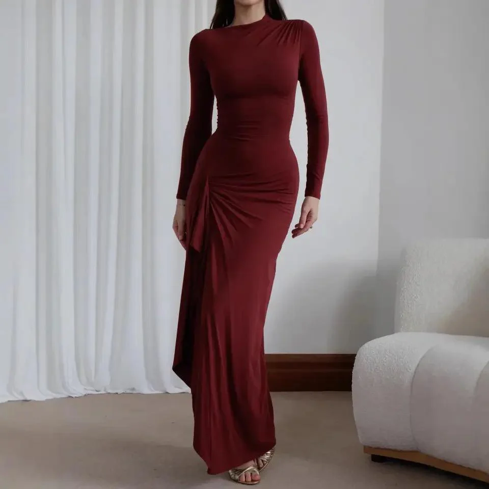 Evana Statement Slit Maxi Dress - Image 8