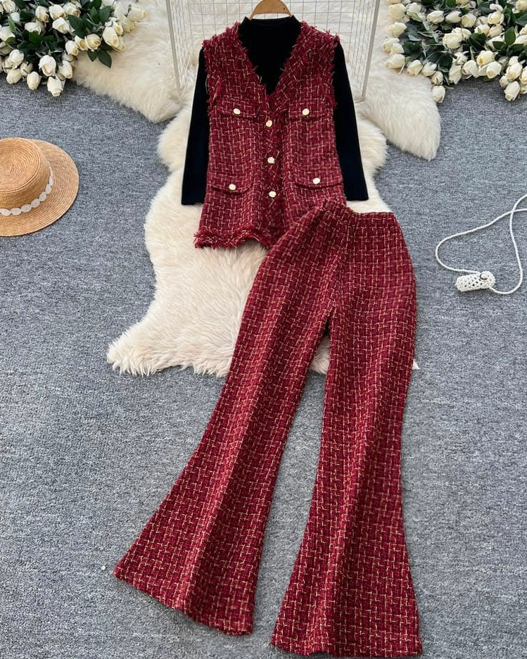 Fedora 3 Pc Premium Tweed Coord Set - Image 4