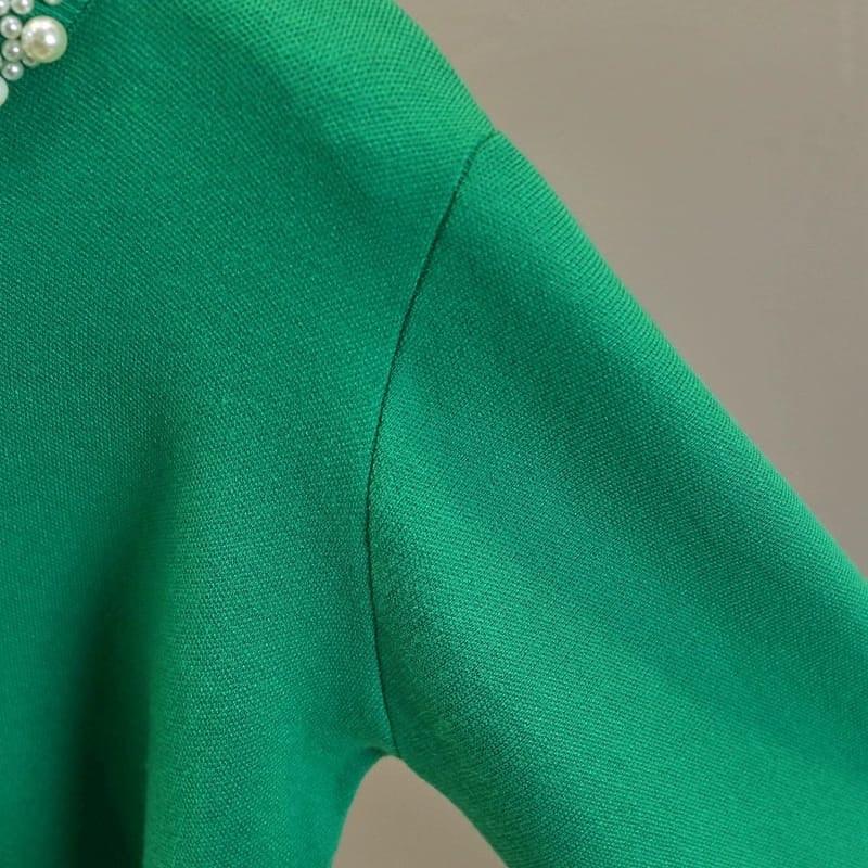 Femella Pearl Detail Luxe Sweater - Image 9