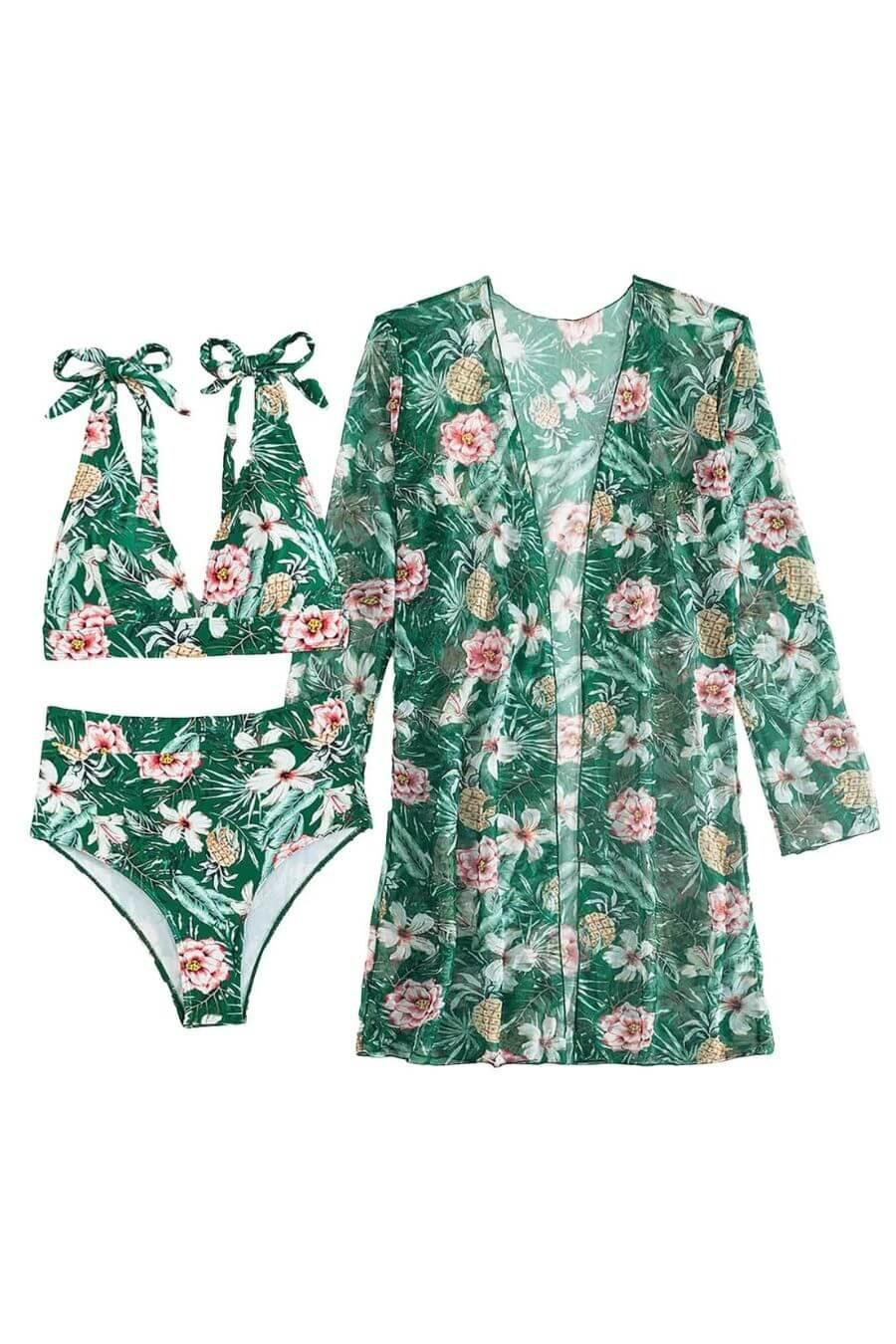 Fino Holiday Bikini Set with Cape - Image 2