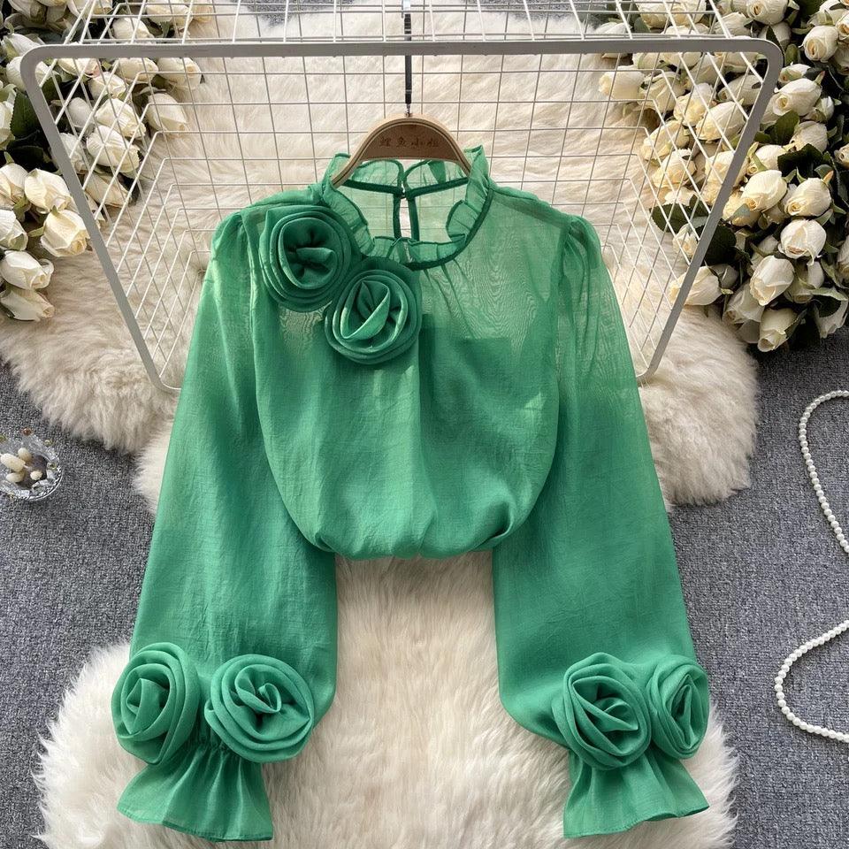 Freya Rosette Blouse - Image 2