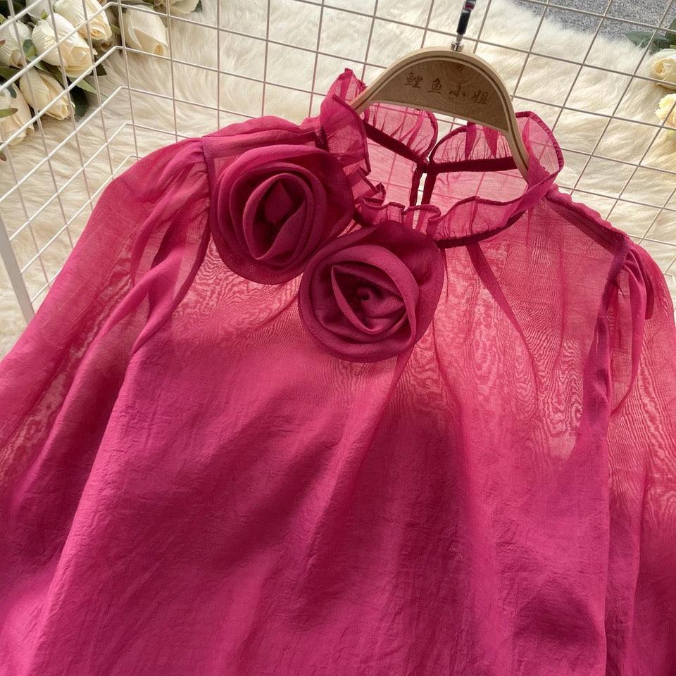 Freya Rosette Blouse - Image 3
