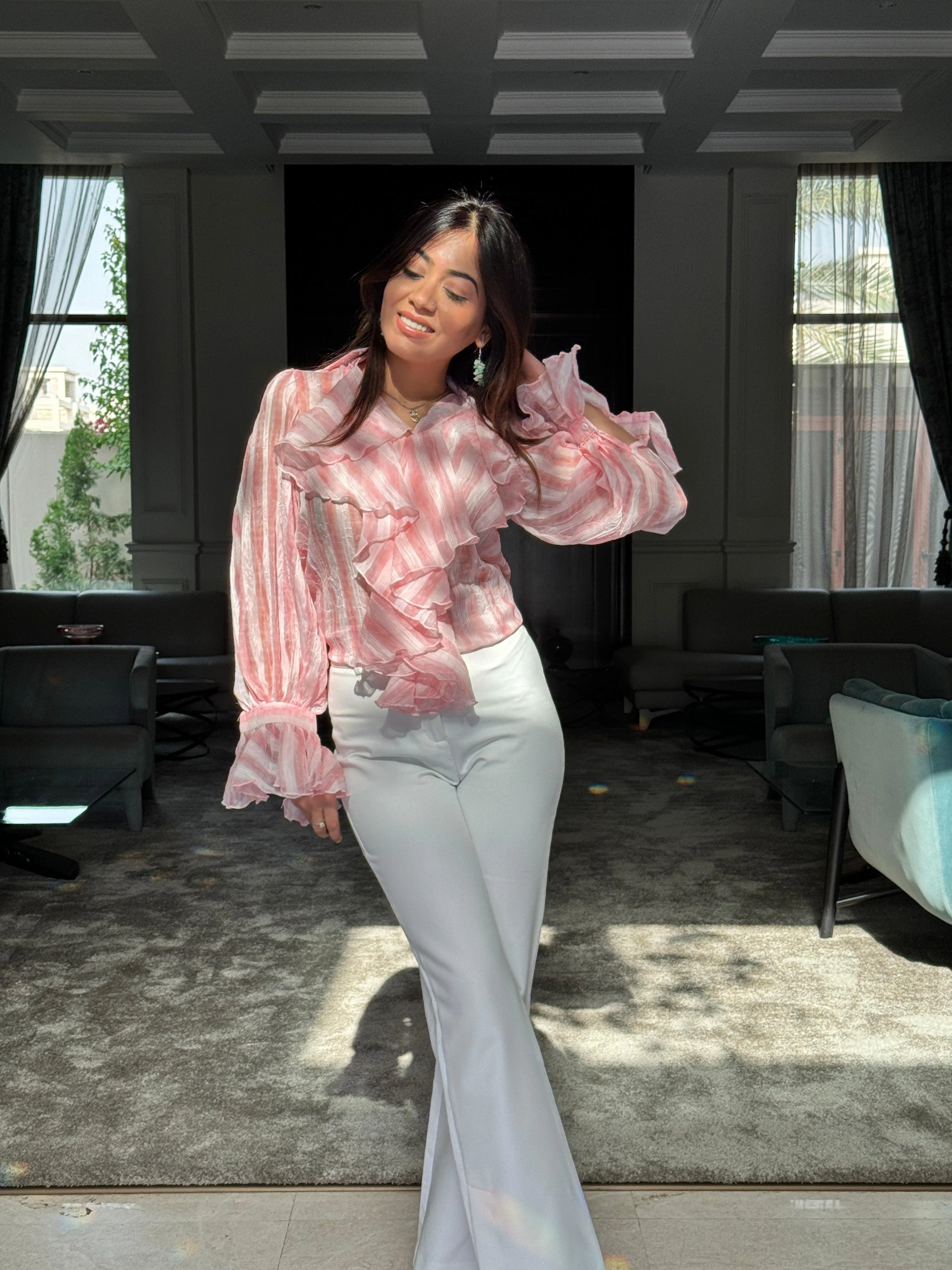 Freida Ruffled Blouse - Image 4